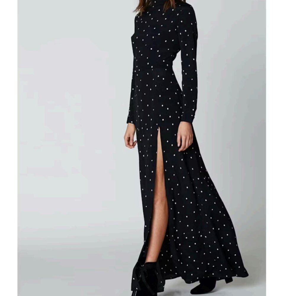 Flynn Skye Made in USA Cedar Maxi Dress Black Size XS